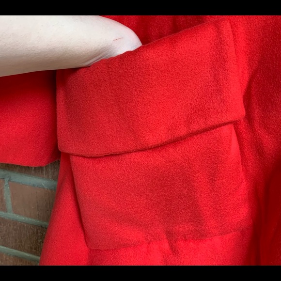 🌹🎀HANDMADE red swing cape coat - Picture 7 of 8